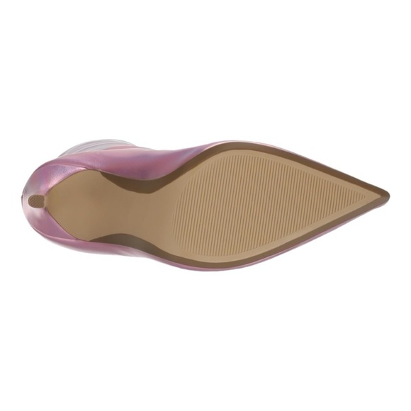 Steve Madden Sarina Iridescent Point Toe Boots - Pink Womens Size 6.5M NEW - Picture 5 of 16